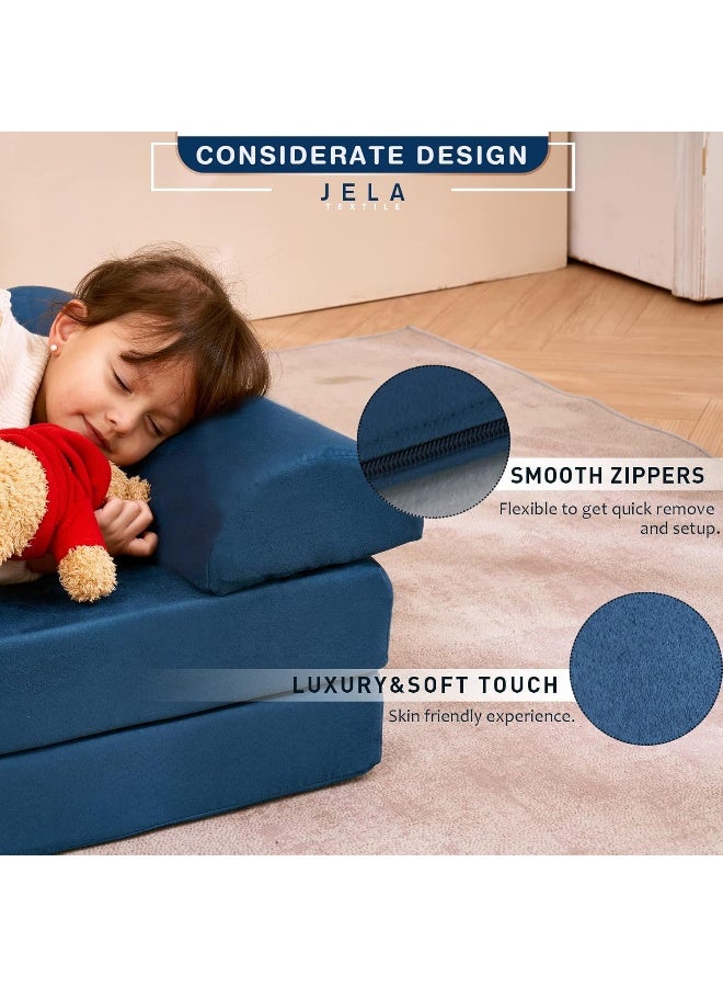 jela jela Kids Couch Medium 8PCS, Floor Sofa Modular Furniture for Kids Adults, Playhouse Play Set for Toddlers Babies, Modular Foam Play Couch Indoor Outdoor  - Image 3