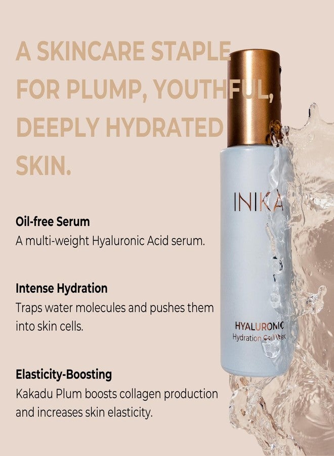 INIKA Hyaluronic Hydration Complex | Clinically Proven. 100% Natural. Lightweight, Oil-Free Serum Boosts Hydration, Protects Skin Barrier and Minimizes Fine Lines + Wrinkles. 30mL - Image 2
