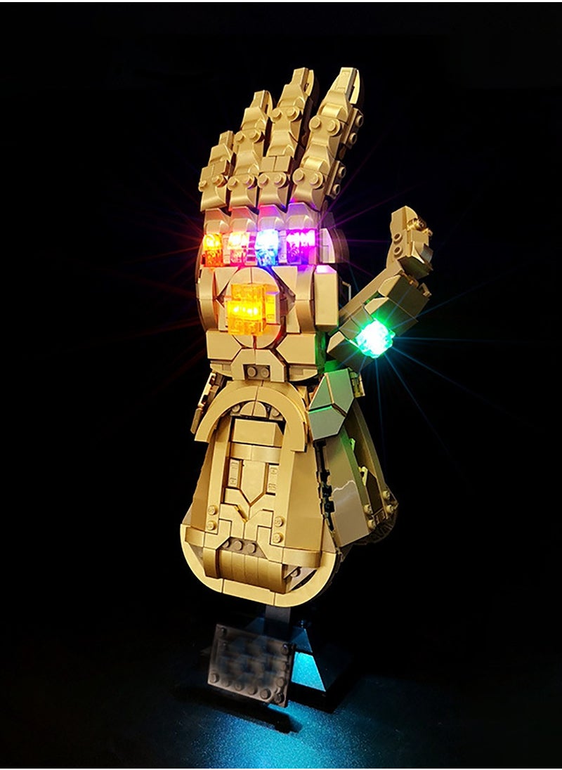 BRIXSPARK BRIXSPARK LED Light Kit for Lego Marvel Infinity Gauntlet Building Blocks Model, LED Light Set Compatible with 76191(Lego Set NOT Included)  - Image 1