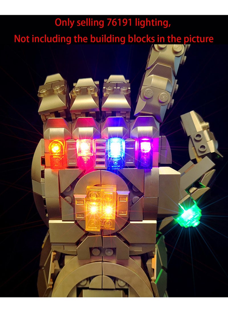 BRIXSPARK BRIXSPARK LED Light Kit for Lego Marvel Infinity Gauntlet Building Blocks Model, LED Light Set Compatible with 76191(Lego Set NOT Included)  - Image 3