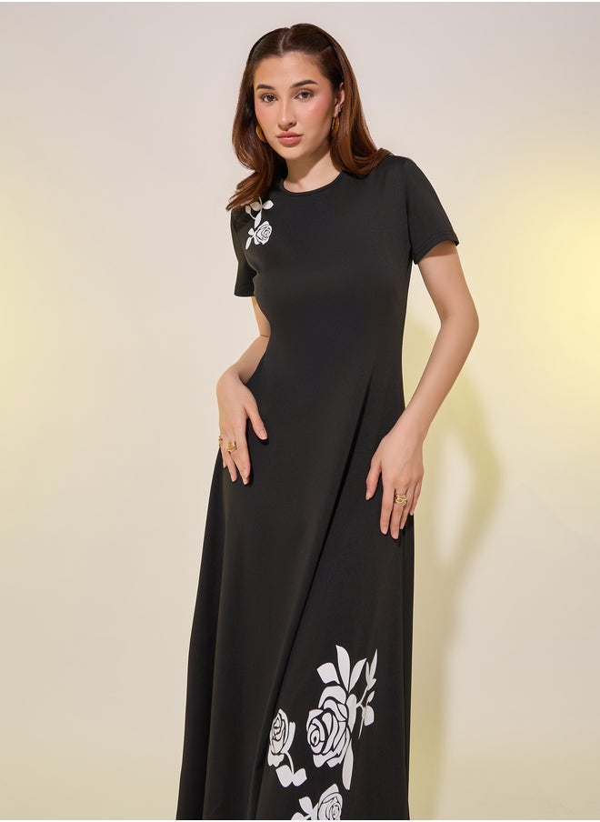 Take Two Floral Print Midi Dress  - Image 3