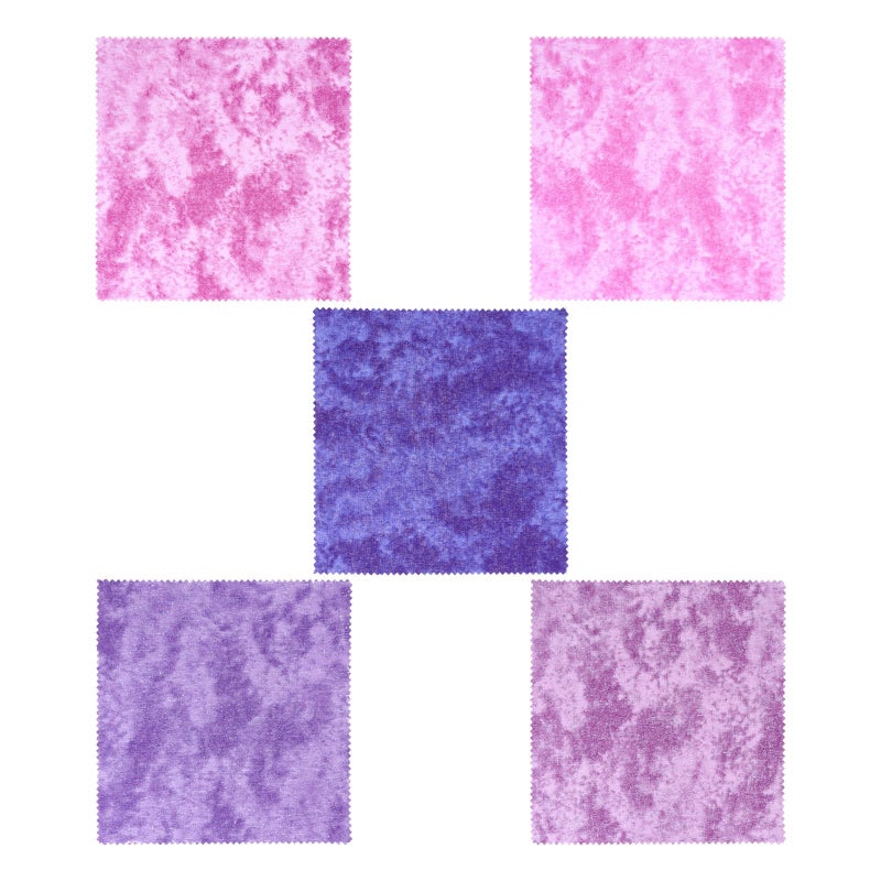 Galaxy Patchwork Cotton Fabric DIY Quilting Cloth Set 5Pcs Soft Material For Sewing Crafts - Image 2