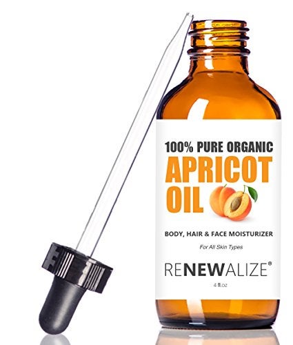 Renewalize Organic Apricot Kernel Oil MOISTURIZER in Large 4 oz Dark Glass Bottle with Dropper 100 Pure and Unrefined an Essential Aromatherapy Skin Massage Oil for Body Hands Feet - Image 2