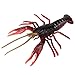 JOKFEICE Ocean Sea Animal Toys Realistic Crayfish Fairy Garden Accessories Learning Educational Toys for Christmas Birthday Cake Topper for Kids Red - Image 2