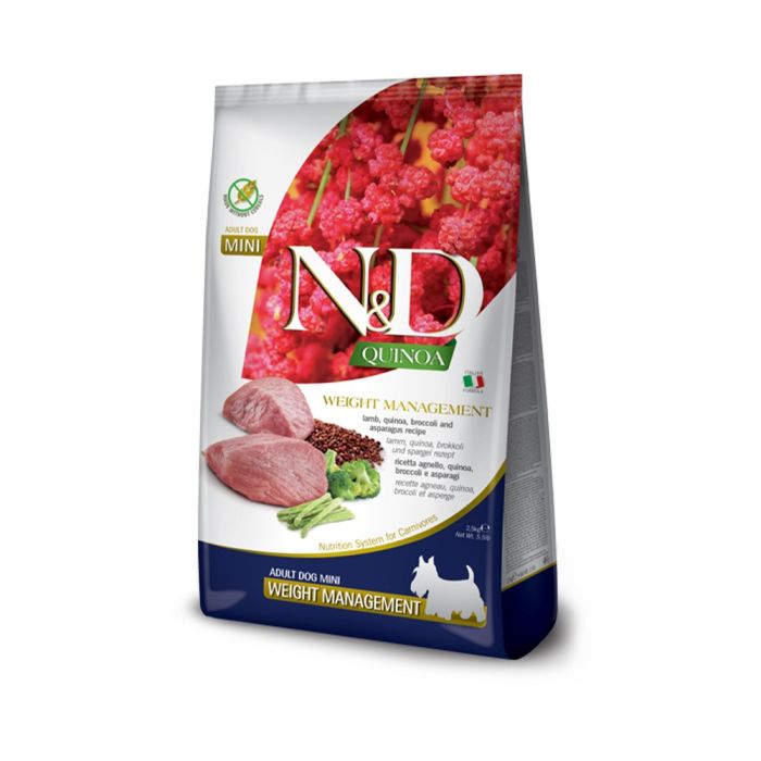 Farmina N&D Dog Quinoa Weight Management Lamb Adult Mini 2.5 Kg