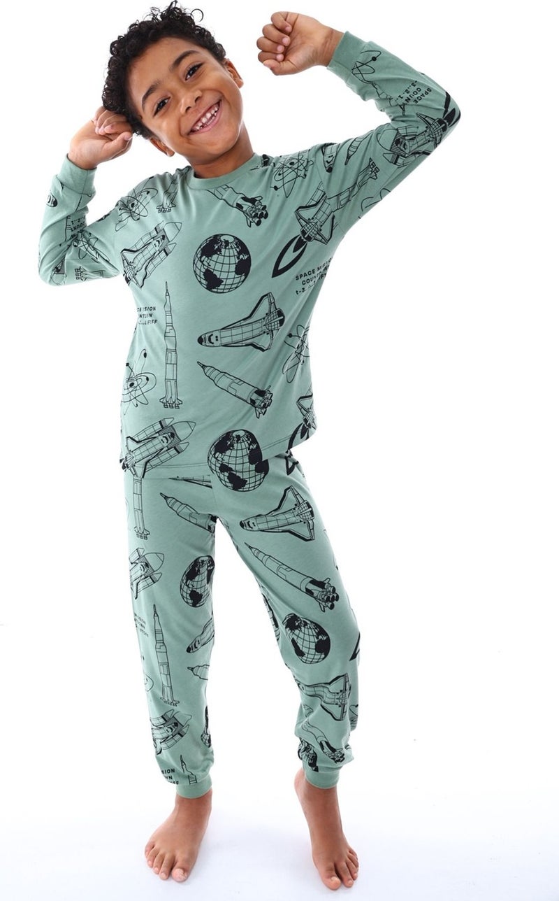 Zuzunga Space Adventure Unisex Kids Pajama Set - Image 3
