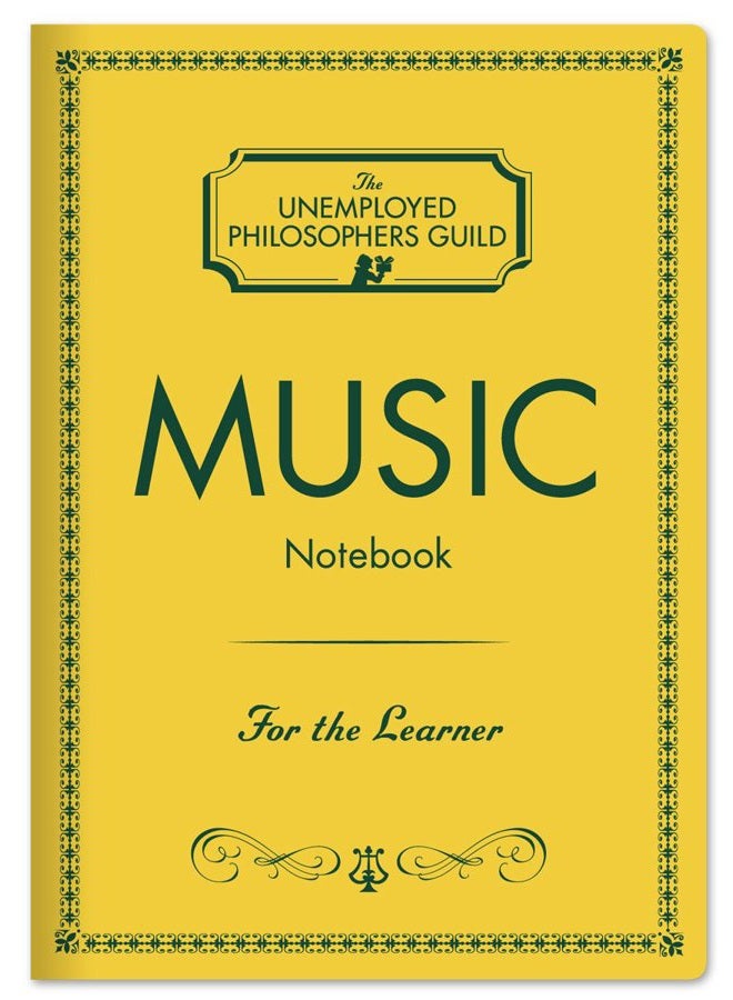 The Unemployed Philosophers Guild دفتر ملاحظات صغير بحجم جواز السفر لمؤلفي الموسيقى مع صفحات نوتة موسيقية - Image 1