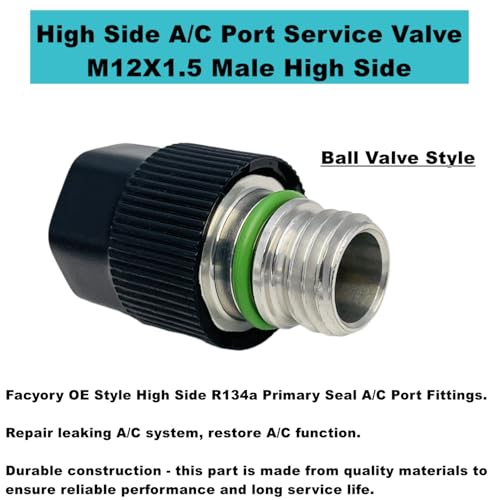 Aracey Air Conditioning Valve Core Kit | A/C R12 R134a Teflon Seal Refrigeration Air Conditioning High and Low Side Port Service Valve, Car & HVAC AC System Charging Port Seal Caps Kit - Image 3