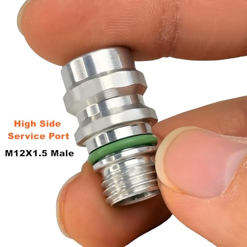 Aracey Air Conditioning Valve Core Kit | A/C R12 R134a Teflon Seal Refrigeration Air Conditioning High and Low Side Port Service Valve, Car & HVAC AC System Charging Port Seal Caps Kit - Image 4