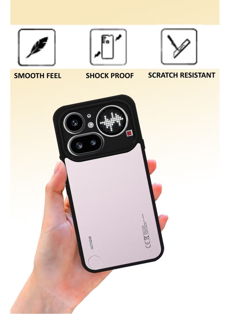 Case Nothing Phone 4A Pro Protective Back Case - Silicone Case Cover for Nothing Phone 4A Pro, Camera and Drop Protection Thin Protective Back Cover Case for Nothing Phone 4A Pro  - Clear/Black - Image 2