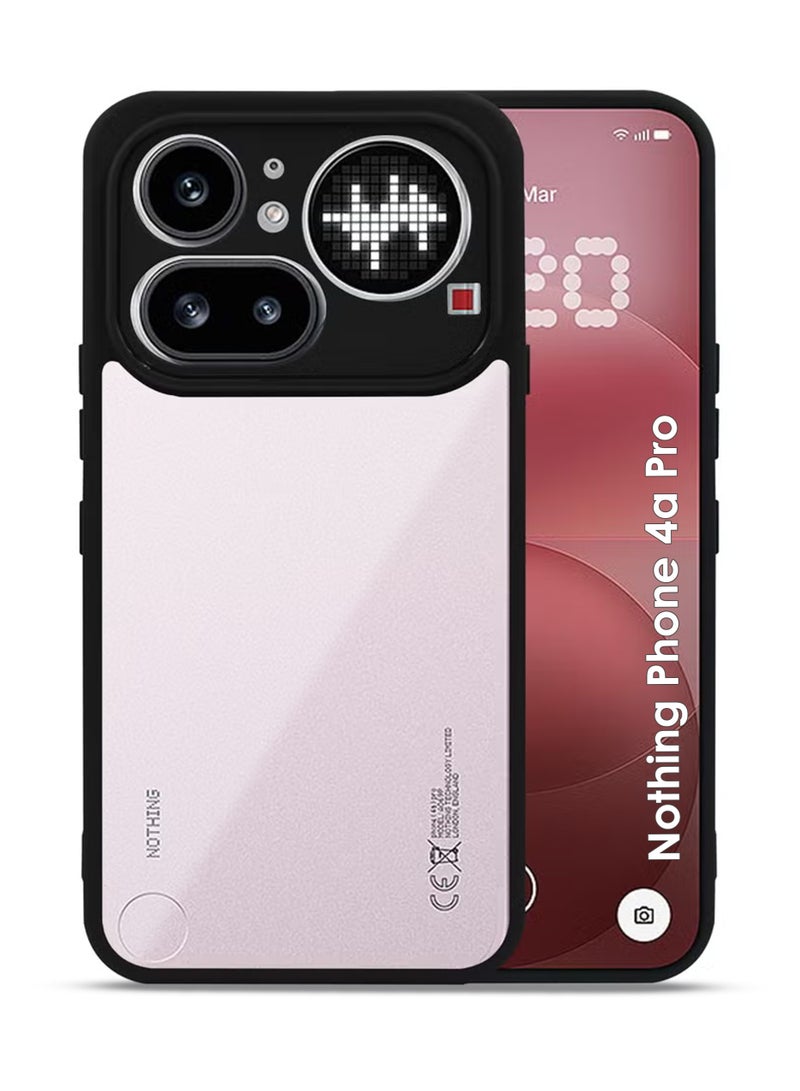 Case Nothing Phone 4A Pro Protective Back Case - Silicone Case Cover for Nothing Phone 4A Pro, Camera and Drop Protection Thin Protective Back Cover Case for Nothing Phone 4A Pro  - Clear/Black - Image 1