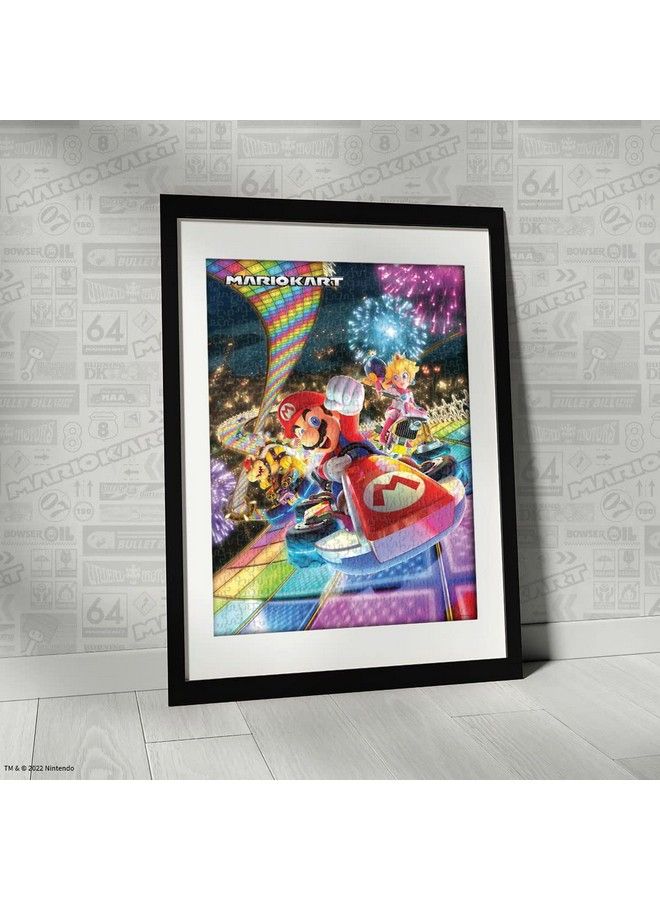 USAopoly Mario Kart “Rainbow Road” 1000 Piece Jigsaw Puzzle ; Collectible Super Mario Puzzle Artwork Featuring Mario Princess Peach And Bowser ; Officially Licensed Nintendo Puzzle & Merchandise  - Image 5