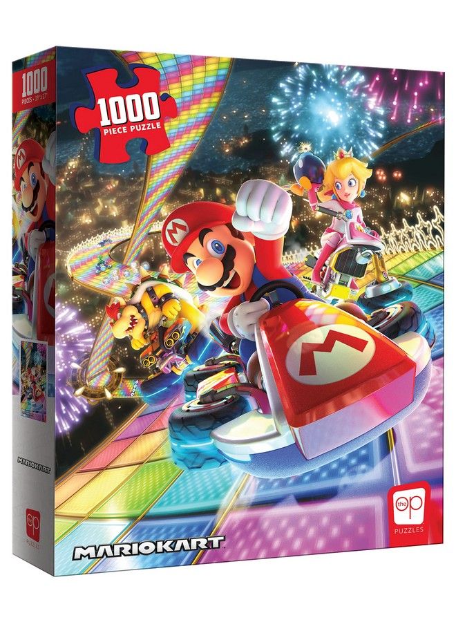 USAopoly Mario Kart “Rainbow Road” 1000 Piece Jigsaw Puzzle ; Collectible Super Mario Puzzle Artwork Featuring Mario Princess Peach And Bowser ; Officially Licensed Nintendo Puzzle & Merchandise  - Image 2