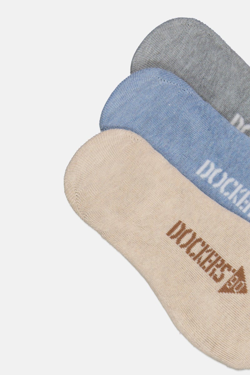 DOCKERS Men 8 Pairs Brand Logo Silicone Heel Grip Socks, Multicolor  - Image 3