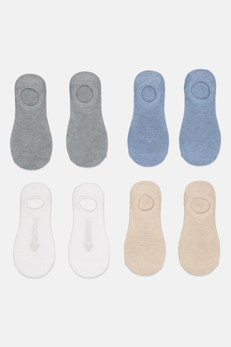 DOCKERS Men 8 Pairs Brand Logo Silicone Heel Grip Socks, Multicolor  - Image 4