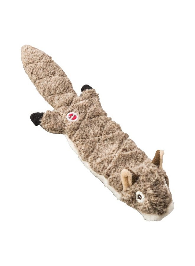 SPOT Skinneeez Extreme Quilted Squirrel- Durable, Stuffing Free Dog Toy with 4 Layers of Diamond Stitched Fabric & 2 Squeakers- Ideal For Small & Medium Aggressive Puppies and Dogs- 14in