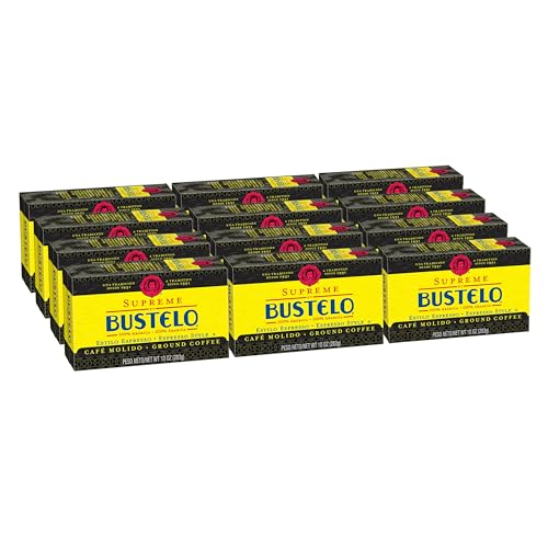 Cafe Bustelo Café Bustelo Supreme by Bustelo Espresso Style Dark Roast Ground Coffee Brick, 10 Ounces (Pack of 12) - Image 1