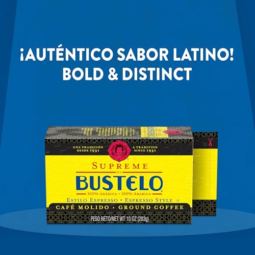 Cafe Bustelo Café Bustelo Supreme by Bustelo Espresso Style Dark Roast Ground Coffee Brick, 10 Ounces (Pack of 12) - Image 2