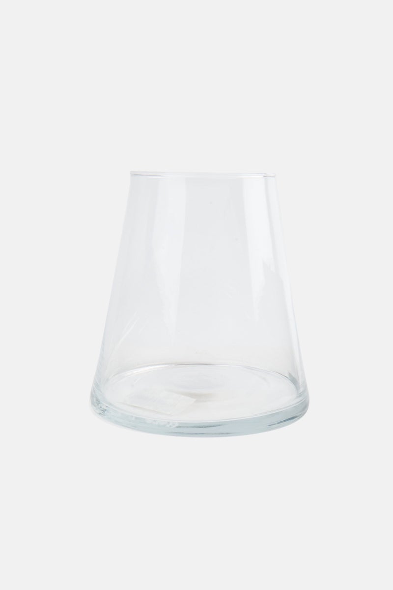 Muy Mucho Decorative Accent Glass Vase, Transparent - Image 1
