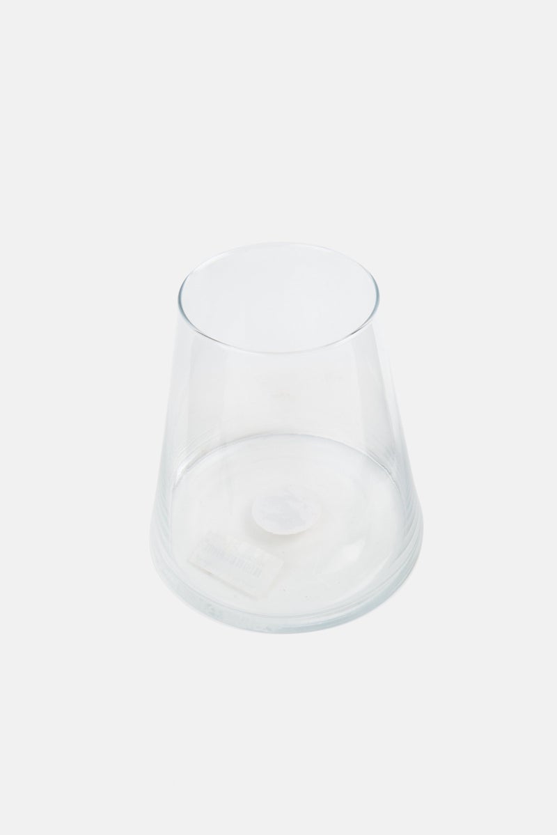 Muy Mucho Decorative Accent Glass Vase, Transparent - Image 2