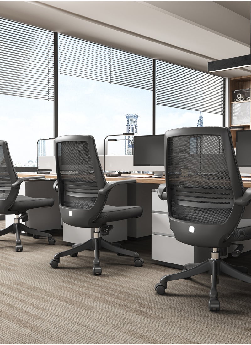 SIHOO - Sihoo professional factory mid-back task chair adjustable armrest ergonomic super comfort swivel office meeting stuff chair - Image 1
