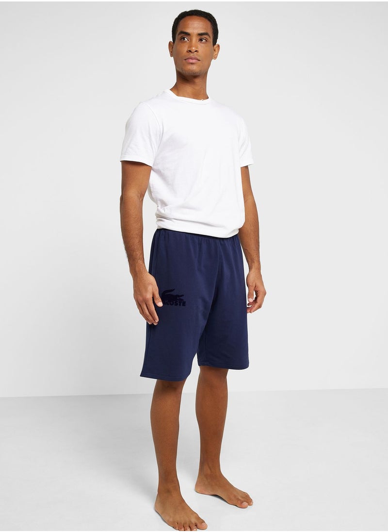 LACOSTE - Logo Drawstring Shorts - Image 1