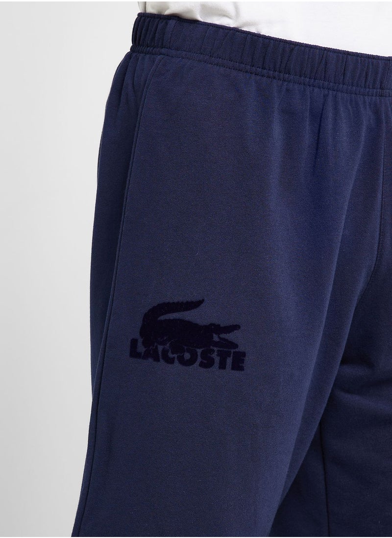 LACOSTE - Logo Drawstring Shorts - Image 1