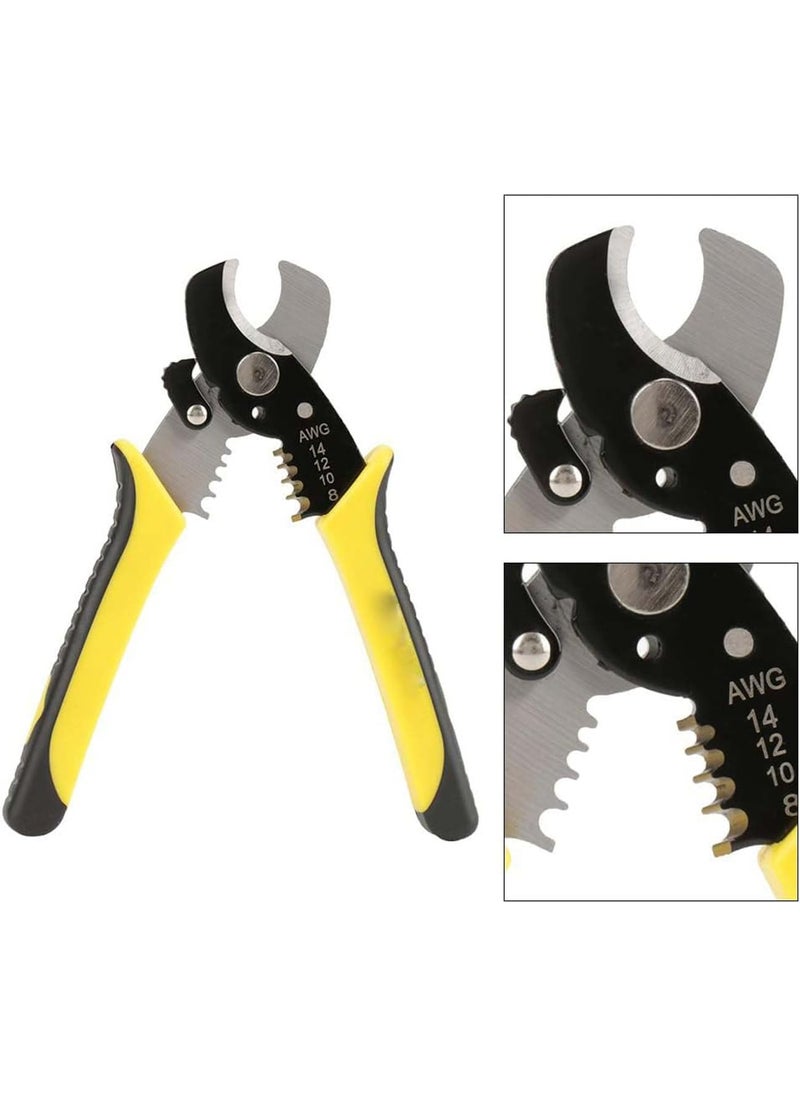 uptodateproducts Uptodateproducts 2 in 1 Wire Stripper Plier Cable Cutter Cutting Scissor Stripping Pliers Cutter Multi Hand Tool  - Image 5