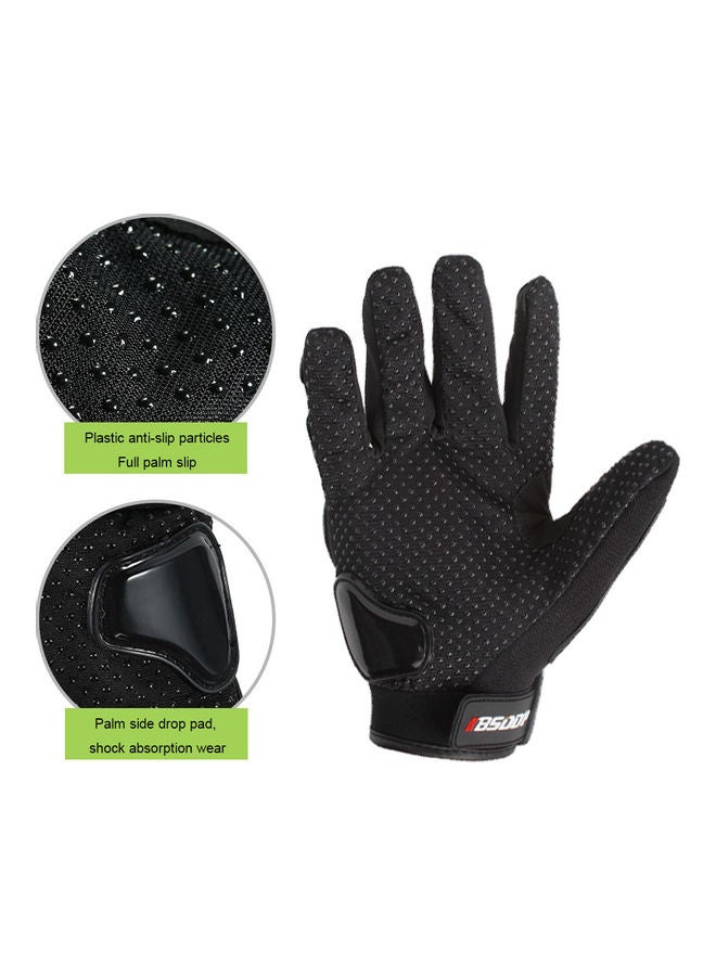 NIBEMINENT Motorcycle Full Finger Gloves Red M - Image 3