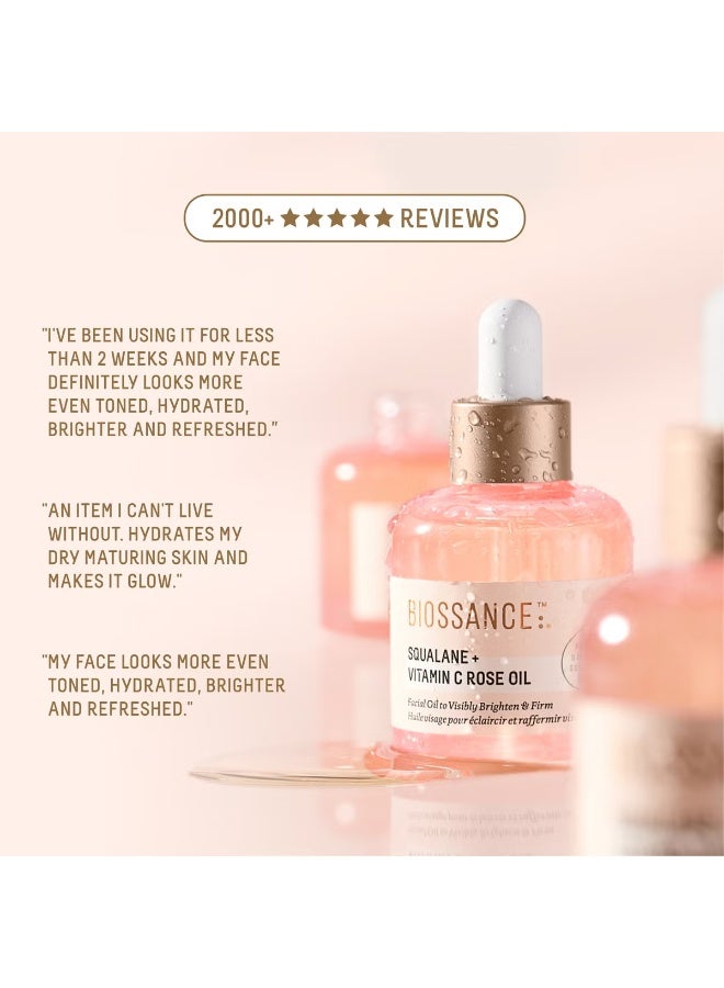 BIOSSANCE Biossance Squalane and Vitamin C Rose Oil 30ml  - Image 3