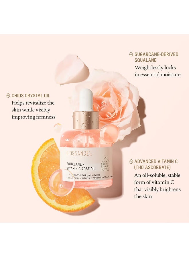 BIOSSANCE Biossance Squalane and Vitamin C Rose Oil 30ml  - Image 4
