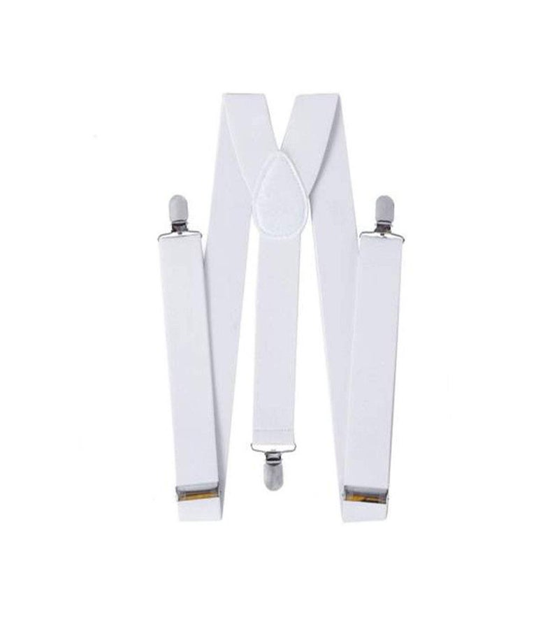 RR DESIGN suspenders for boys, kids,men and women (white, large men size) - Image 1