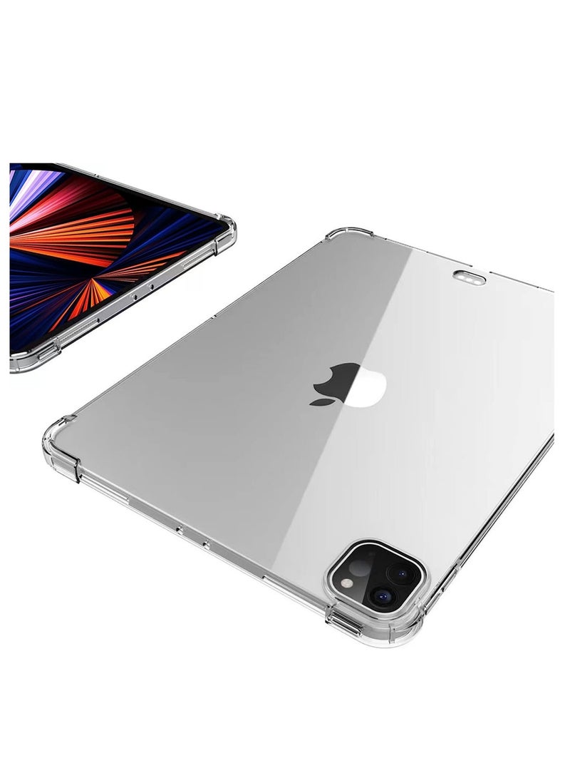 إلترازون Silicon Clear Case for iPad Pro 12.9'' (5th Gen ) 2021, TPU Shockprooof Back Cover, Slim-Fit Protective Case for iPad Pro 12.9 inch 5th Generation - Image 4