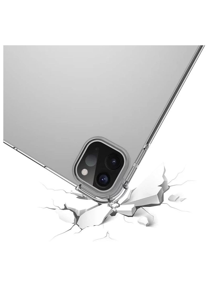 إلترازون Silicon Clear Case for iPad Pro 12.9'' (5th Gen ) 2021, TPU Shockprooof Back Cover, Slim-Fit Protective Case for iPad Pro 12.9 inch 5th Generation - Image 5