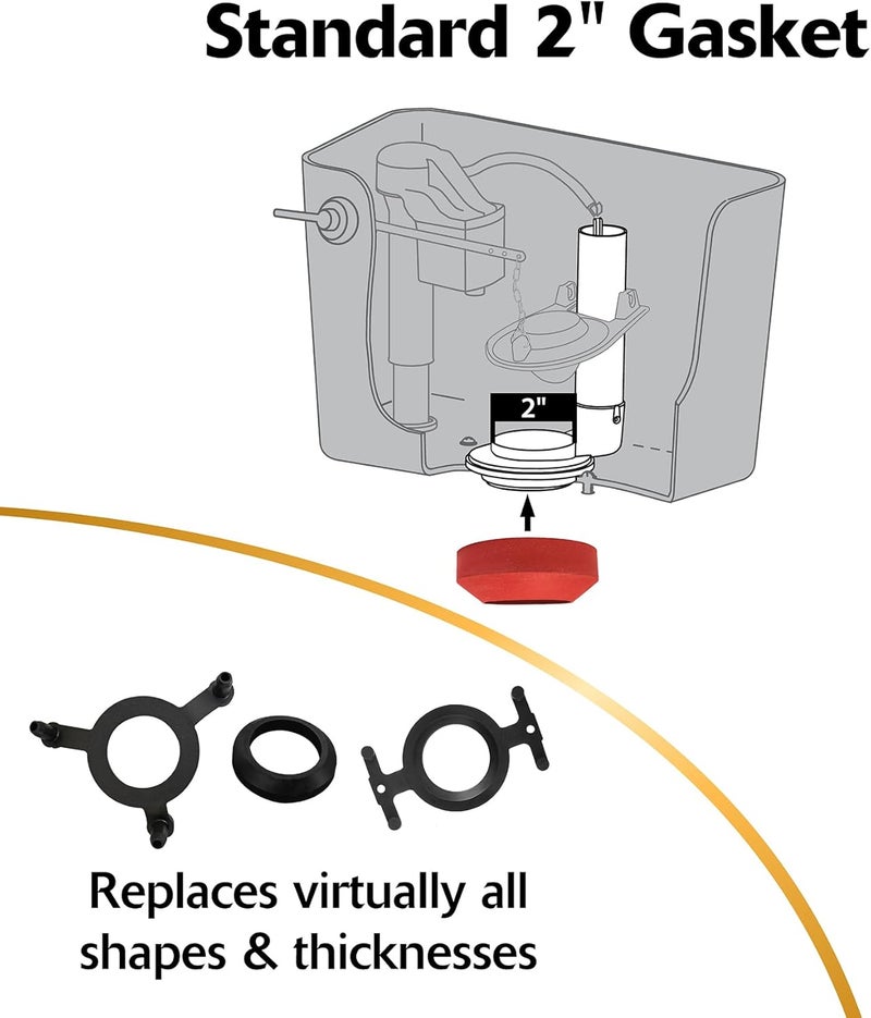 Korky Korky Standard 2inch Complete Toilet Repair Kit Fixes Running Noisy NoSlow Refill and NoWeak Flush Toilets Easy to Install 4010MP - Image 3