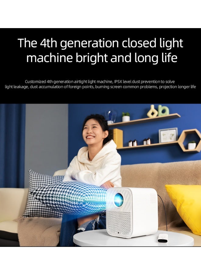 Lenovo Full HD 1080P Portable WIFI Android Home Projector Xiaoxin 100S 2+32G Big Memory 6D Keystone LCD Movie Projector Compatible with Android/iOS/Windows/HDMI/USB/PS4/PS5 for Work and Gaming - Image 4