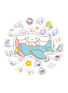 KASTWAVE 50 Pcs Cute Cinnamoroll Stickers, Kawaii Stickers for Laptop Water Bottles Luggage, Anime Cartoon Character Vinyl Scrapbook Stickers, Suitable for Kids Girls Teens Adults  - Image 3