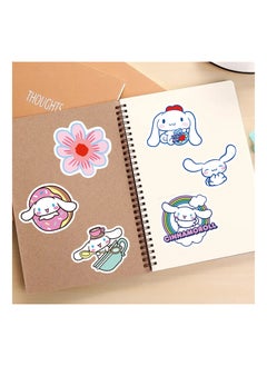 KASTWAVE 50 Pcs Cute Cinnamoroll Stickers, Kawaii Stickers for Laptop Water Bottles Luggage, Anime Cartoon Character Vinyl Scrapbook Stickers, Suitable for Kids Girls Teens Adults  - Image 2