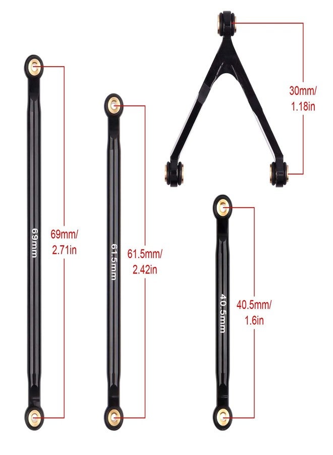 Hobbyfire High Clearance Links Set Aluminum Links for SCX24 Deadbolt AXI90081 Axial 1/24 RC Crawler Car Upgrades - Image 3