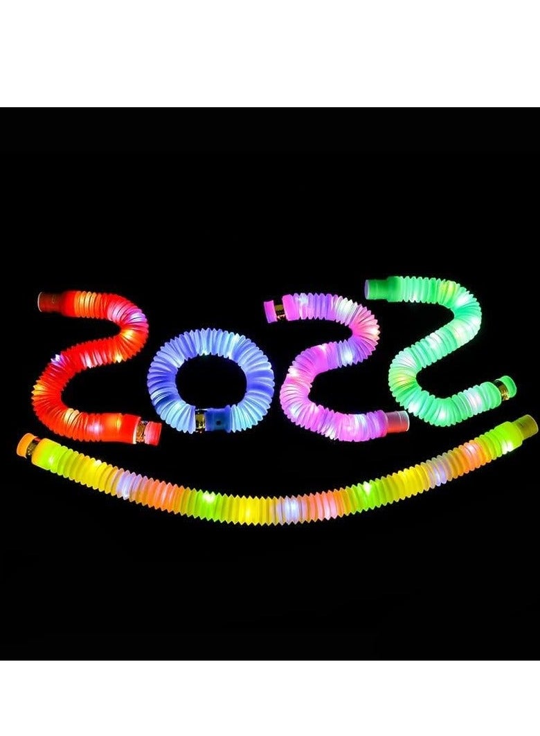 قبو سحري Pop It Glow Sticks Led Tube For Party Favors For Kids Birthday -12Pcs Return Gifts For Kids Birthday Toys For Kids Boys Girls/Glow Sticks Sensory Tubes/Led Glow Stick/Glow in The Dark Pop Goodie Bag - Image 4