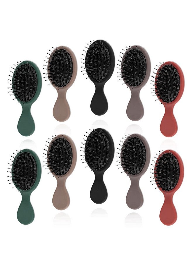 اتش كيو اس ال سوند مجموعة فرشاة من شعيرات الخنزير والنايلون، مغلفة بشكل فردي - تضيف لمعانًا، وتعزز نمو الشعر، وتدليك فروة الرأس، وفك التشابك لجميع أنواع الشعر (وصلات الشعر، والشعر المستعار)، 5 ألوان - Image 1