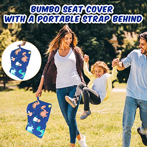 SMTTW Seat Cover Compatible with Bumbo Seat Summer Cooling Seat Cover Baby Seat Cover Super Soft Breathable Baby Seat Cover Perfect Compatible with Bumbo Seat Dinosaur - Image 3
