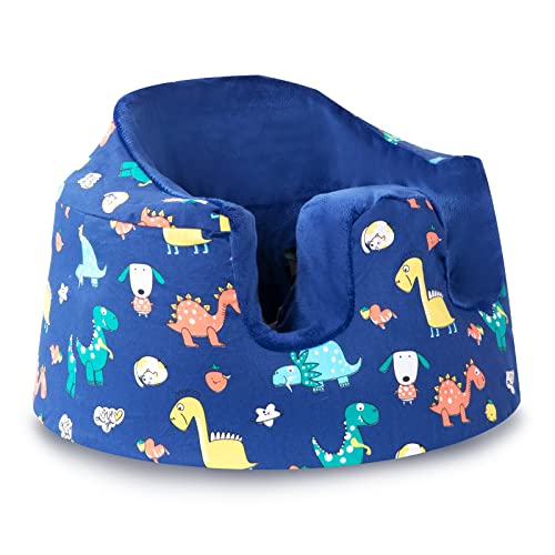 SMTTW Seat Cover Compatible with Bumbo Seat Summer Cooling Seat Cover Baby Seat Cover Super Soft Breathable Baby Seat Cover Perfect Compatible with Bumbo Seat Dinosaur - Image 1