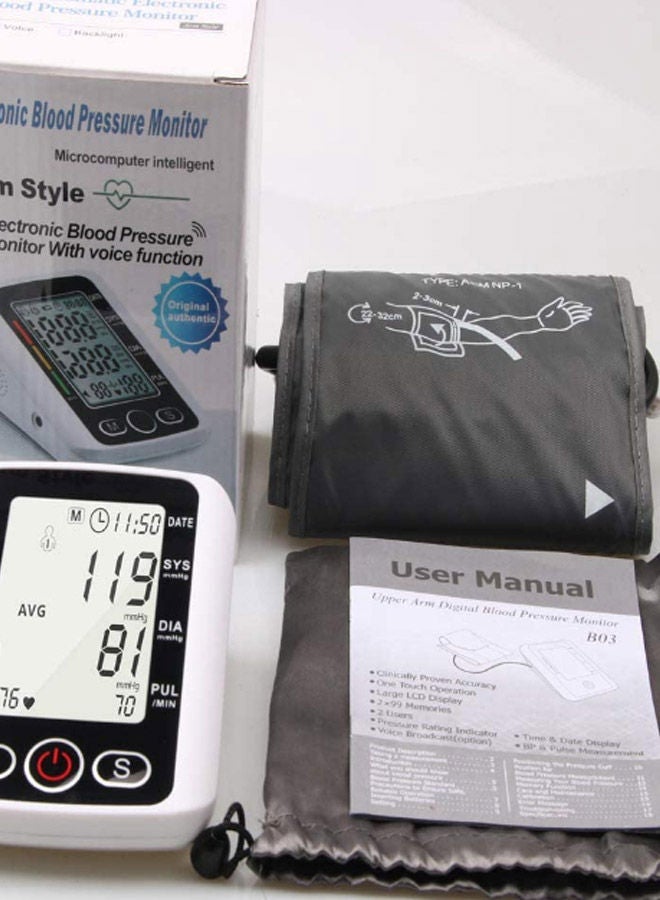 NIBEMINENT Electronic Arm Blood Pressure Monitor With Wristband - Image 2