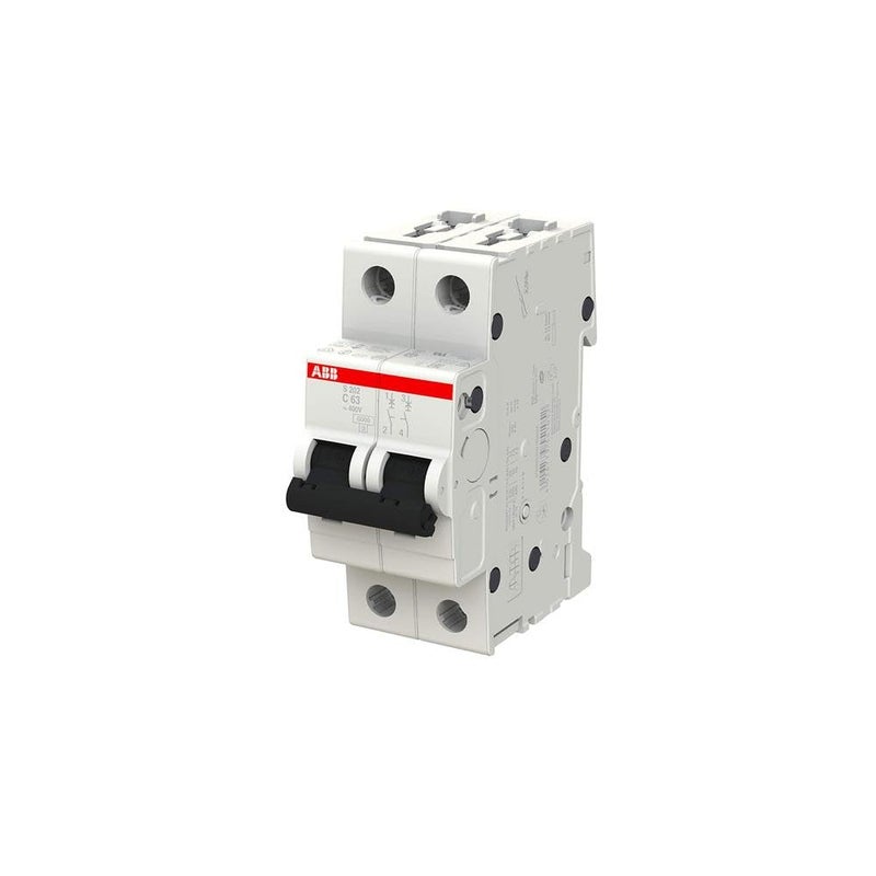 ABB Double Pole Miniature Circuit Breaker 63A - Image 2