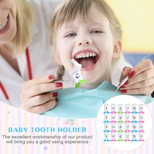 Yaomiao 30 Pcs Teeth Storage Box Lovely Baby Milk Tooth Holder Organizer Container Saver Save Box with Expression Case Gift for Kids Lost Teeth Child Keepsake Children - Image 5