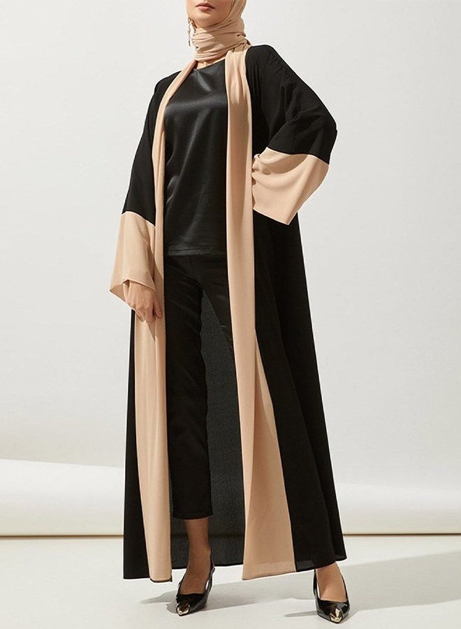 DUNISO Women's Chiffon Abaya Muslim Prayer Clothes Islamic Maxi Kaftan Elegant Loose Cardigan Islamic Kaftan - Image 4