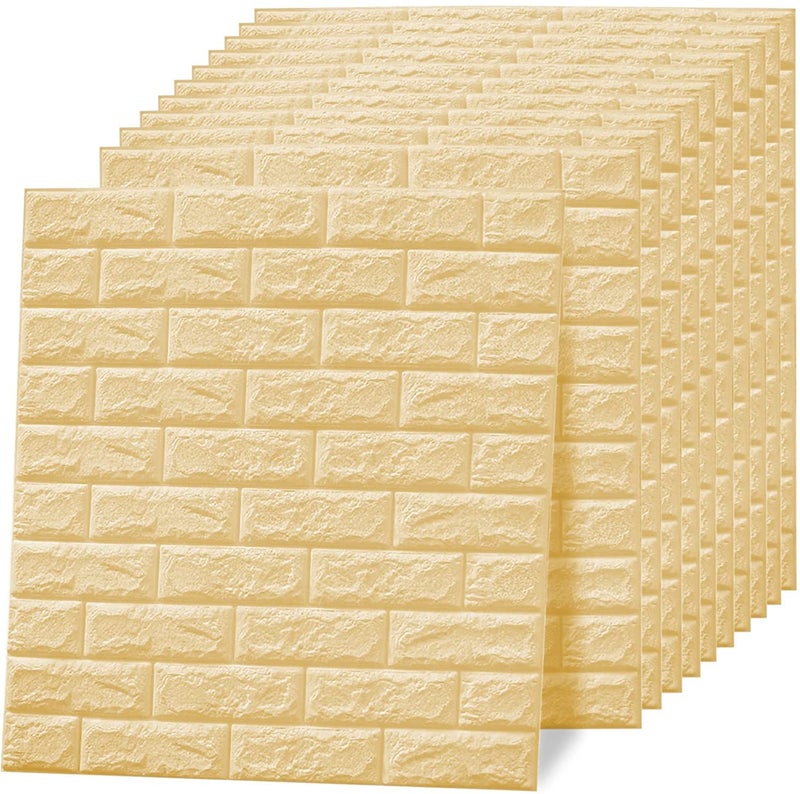 PEGASO 3D Peel and Stick 5 pcs of 30.3 x 27.5 Inch (29 Sq. Feet Coverage) Wall Panels Stickers PE Foam Self-Adhesive Wallpaper DIY Waterproof Modern Style for Living Room Bedroom Kitchen Background Wall Decoration (5 pcs of 30.3 x 27.5 Inch | 29 Sq. Feet Coverage) - Image 1