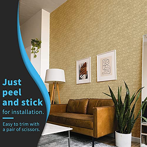 PEGASO 3D Peel and Stick 5 pcs of 30.3 x 27.5 Inch (29 Sq. Feet Coverage) Wall Panels Stickers PE Foam Self-Adhesive Wallpaper DIY Waterproof Modern Style for Living Room Bedroom Kitchen Background Wall Decoration (5 pcs of 30.3 x 27.5 Inch | 29 Sq. Feet Coverage) - Image 2