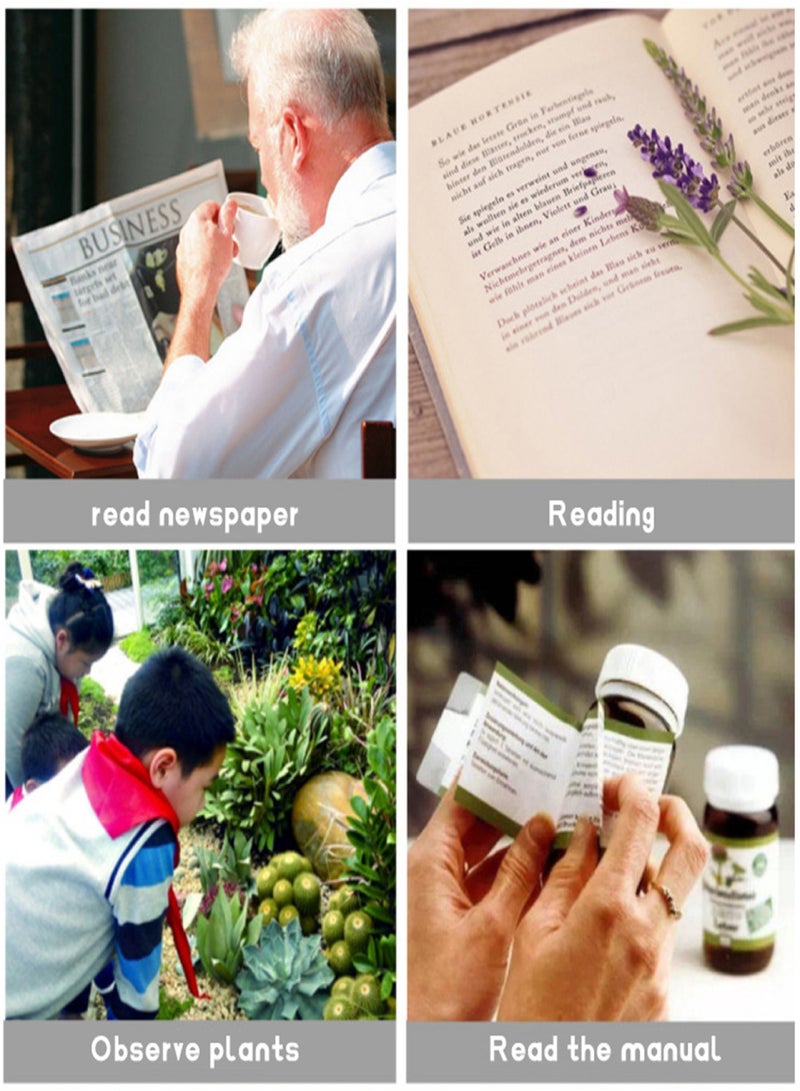 Magnifier Glasses Eye Loupe with LED Lighting USB Rechargeable Magnifying Glass for Jewelers Watchmaker - Image 2